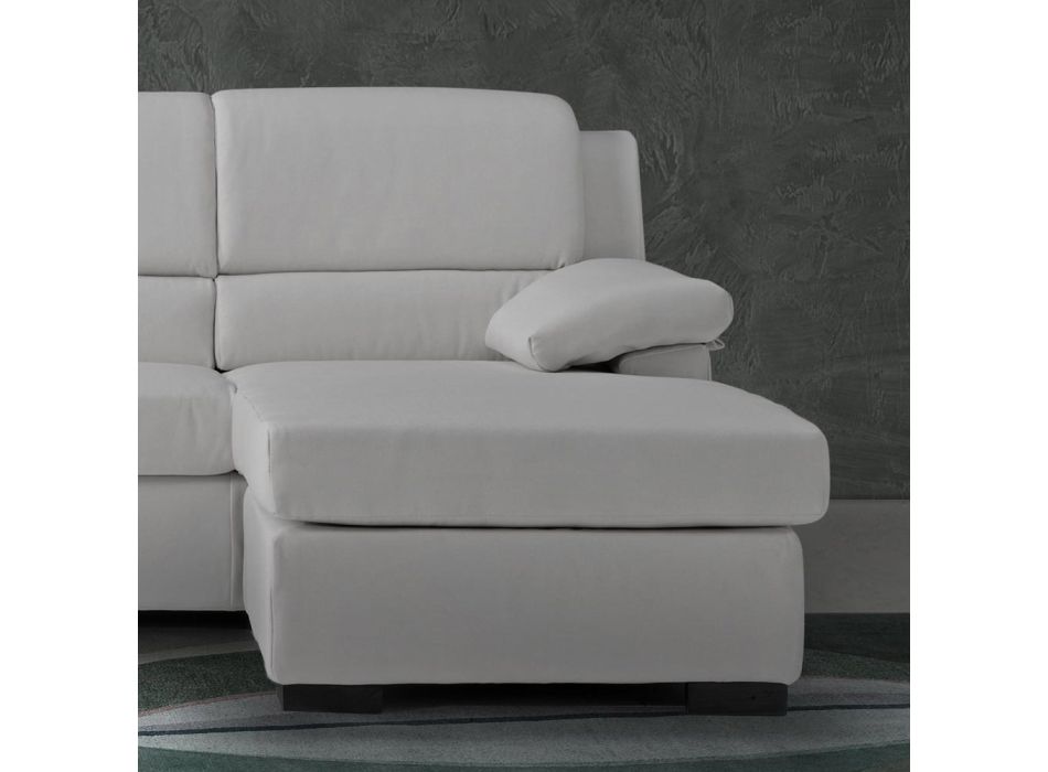 3-sits soffa med vändbar sittpuff i tyg Tillverkad i Italien - Budapest