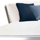 Utomhus hörnsoffa i modern design i duvgrått eller vitt tyg - Ontario3 Viadurini