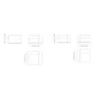 Sektionssoffa utomhus i marin plywood Tillverkad i Italien - Bahias Viadurini