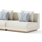 Modulär utomhussoffa i stoppat tyg Tillverkad i Italien - Rubik Viadurini