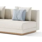 Modulär utomhussoffa i tyg Made in Italy - Rubik Viadurini