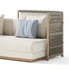 Modulär utomhussoffa i tyg Made in Italy - Rubik Viadurini