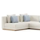 Modulär trädgårdssoffa i tyg Made in Italy - Rubik Viadurini