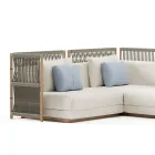 Modulär trädgårdssoffa i tyg Made in Italy - Rubik Viadurini