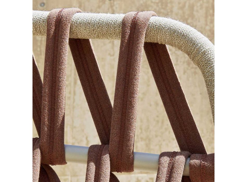 3-sits utomhussoffa med kuddar tillverkad i Italien - Emmacross från Varaschin Viadurini