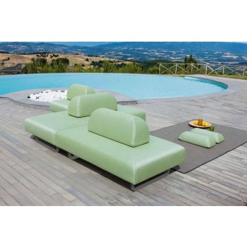 3-sits soffa i metall och tyg tillverkad i Italien - Selia