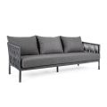 Utomhus soffa aluminium och rep med tygkuddar, Homemotion - Shama