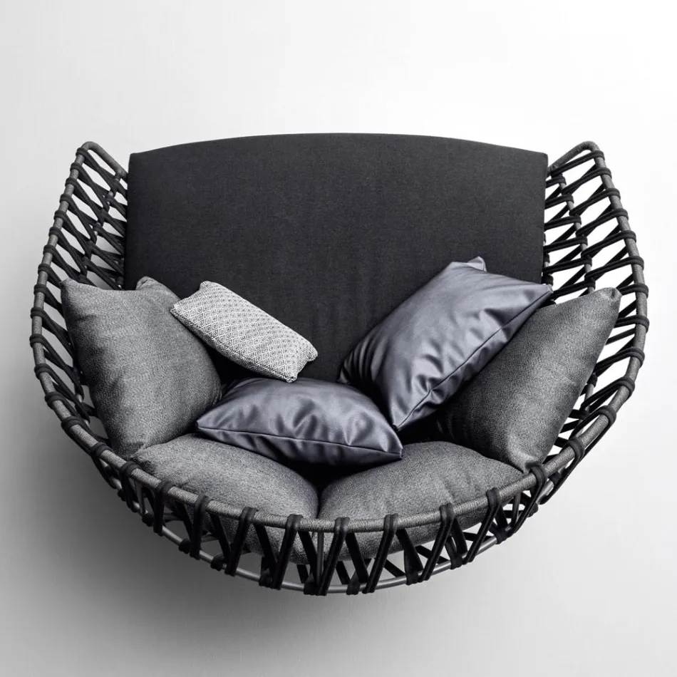 Utomhussoffa med kuddar ingår Made in Italy - Emmacross från Varaschin Viadurini