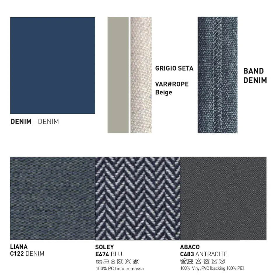 Utomhussoffa med kuddar ingår Made in Italy - Emmacross från Varaschin Viadurini