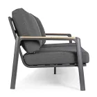 Utomhussoffa i tyg med aluminiumstruktur, Homemotion - Cara Viadurini