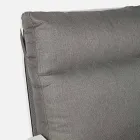 Utomhussoffa i tyg och aluminium med lutande ryggstöd - Nathy Viadurini