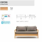 Modern Varaschin Bali utomhus soffa med vadderade kuddar Viadurini