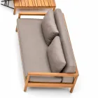 Modern Varaschin Bali utomhus soffa med vadderade kuddar Viadurini