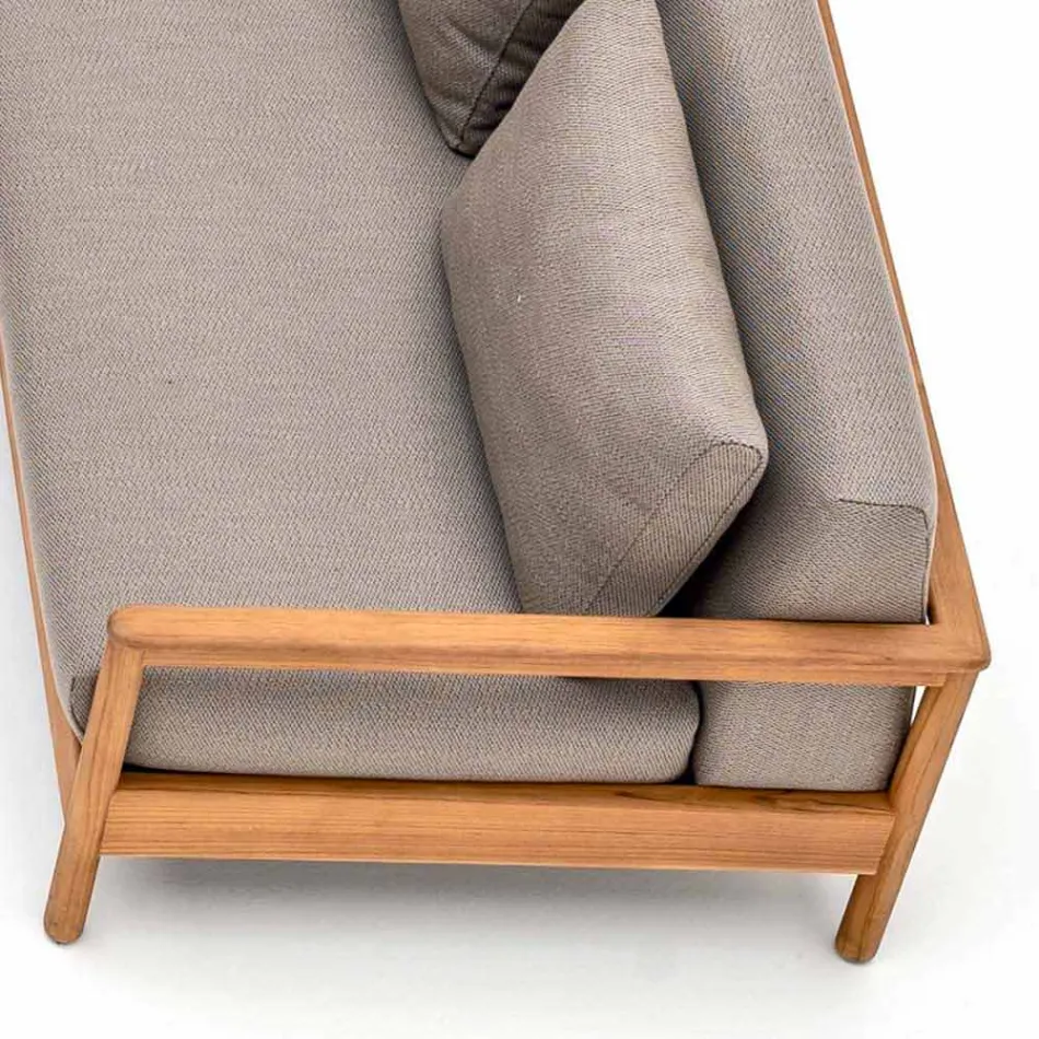 Modern Varaschin Bali utomhus soffa med vadderade kuddar Viadurini