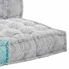 Etnisk trädgårdssoffa med två platser i vattenavvisande tyg - Shamo Viadurini