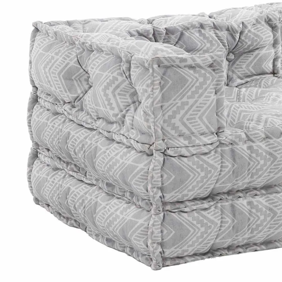 Etnisk trädgårdssoffa med två platser i vattenavvisande tyg - Shamo Viadurini