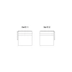 Modulär trädgårdssoffa med låg trästruktur Tillverkad i Italien - Rubik Viadurini