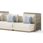 Modulär trädgårdssoffa tillverkad i Italien - Rubik Viadurini