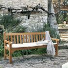 2- eller 3-sits trädgårdssoffa i teak Tillverkad i Italien - Sömnig Viadurini