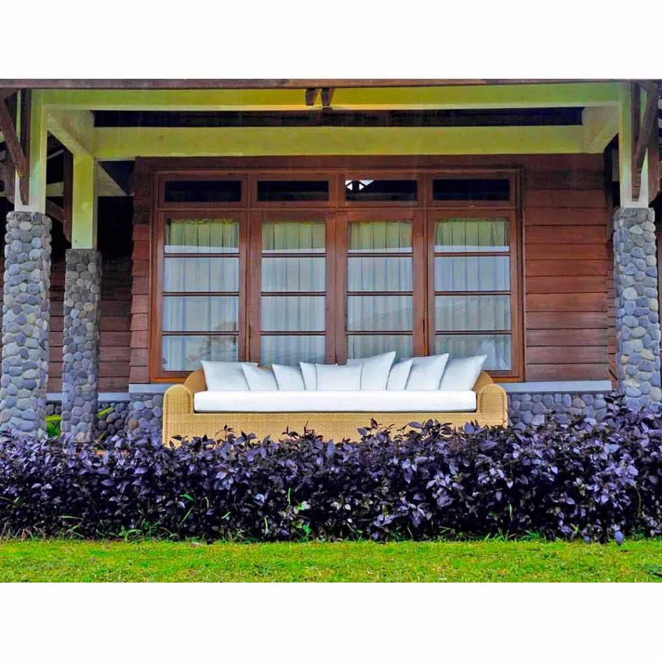 Trädgårdssoffa av den stora handvävda Cooper Viadurini