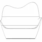 Modernt designade polyeten trädgårdssofa Sabinas av Vondom Viadurini