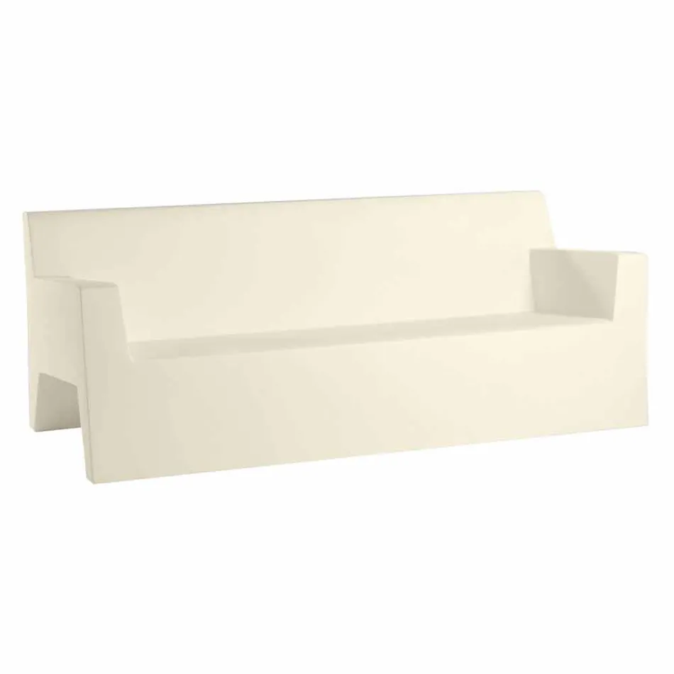 Jut av Vondom trädgårdssofa, i polyetenharts, design Viadurini