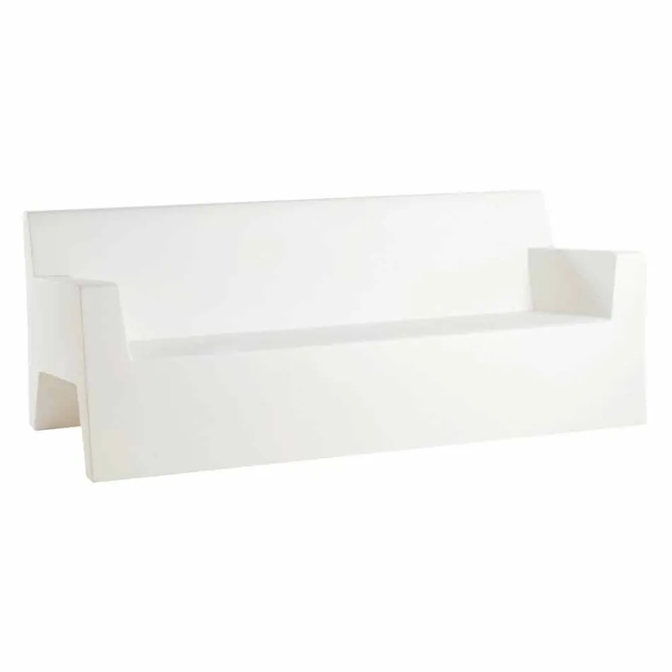 Jut av Vondom trädgårdssofa, i polyetenharts, design Viadurini