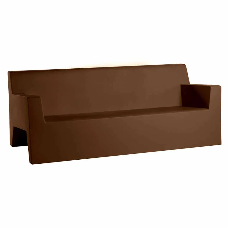 Jut av Vondom trädgårdssofa, i polyetenharts, design Viadurini