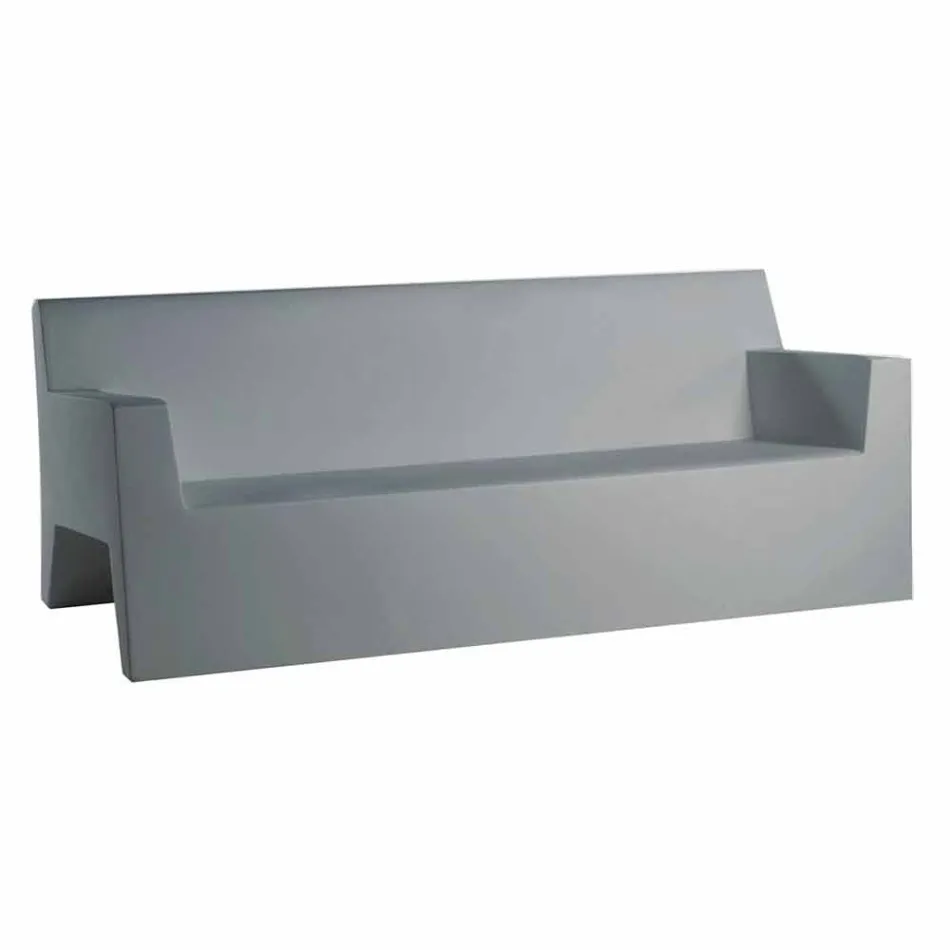 Jut av Vondom trädgårdssofa, i polyetenharts, design Viadurini