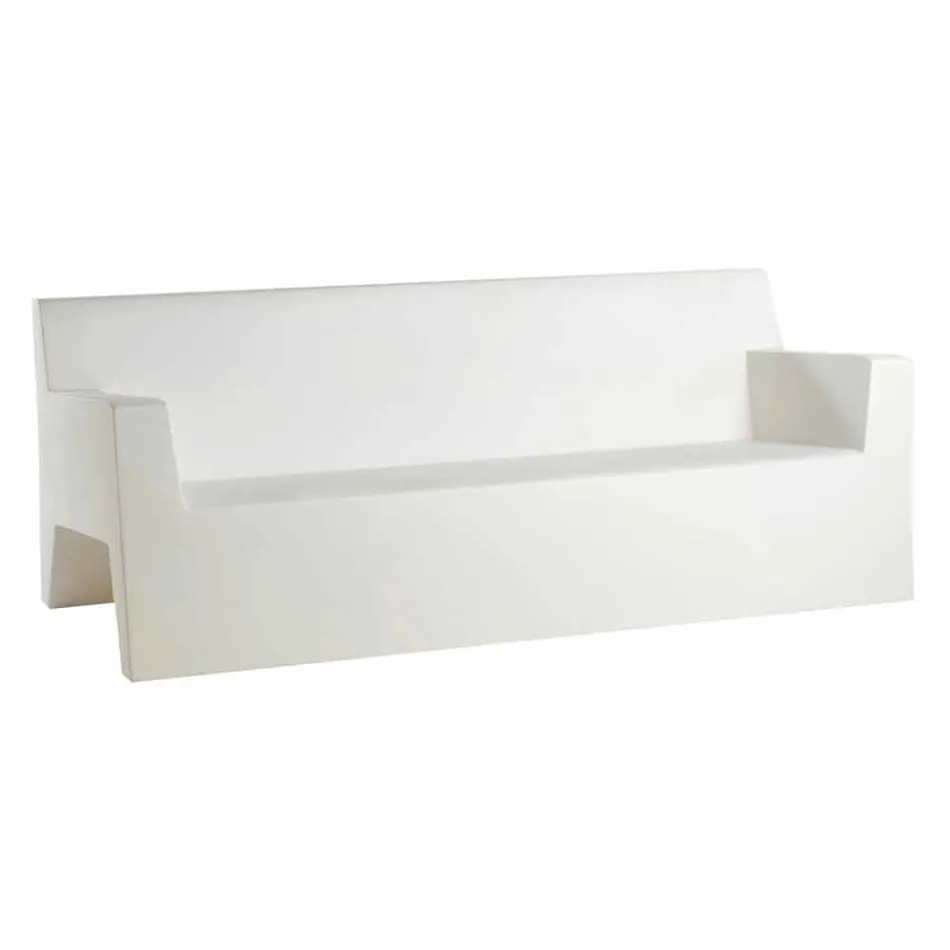 Jut av Vondom trädgårdssofa, i polyetenharts, design Viadurini