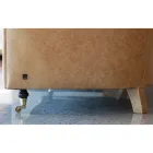 Inomhussoffa med träfötter och metallhjul Tillverkad i Italien - Giocoso Viadurini