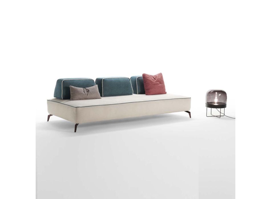 3-sits soffa i avtagbart tyg Tillverkad i Italien - Mykonos Viadurini