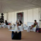 Utomhus eller inomhus vardagsrum Soffa färgad plastdesign - Lily av Myyour Viadurini