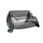 Soffa med modern design i Jolly rökt plexiglas, tillverkad i Italien Viadurini