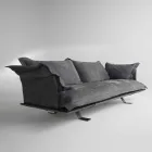 Modern soffa konstruktion Shita hud, 170, 220 eller 250 cm Viadurini