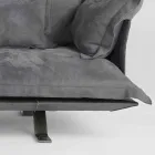 Modern soffa konstruktion Shita hud, 170, 220 eller 250 cm Viadurini