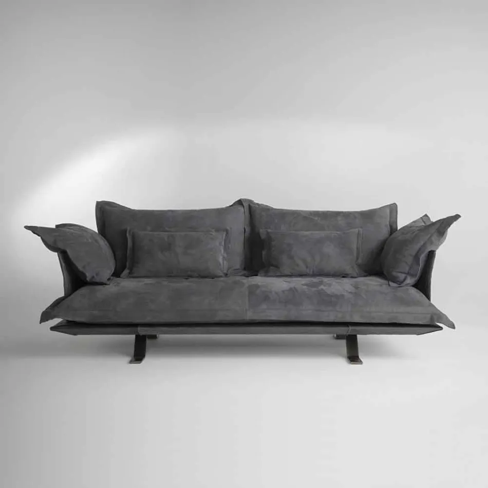 Modern soffa konstruktion Shita hud, 170, 220 eller 250 cm Viadurini