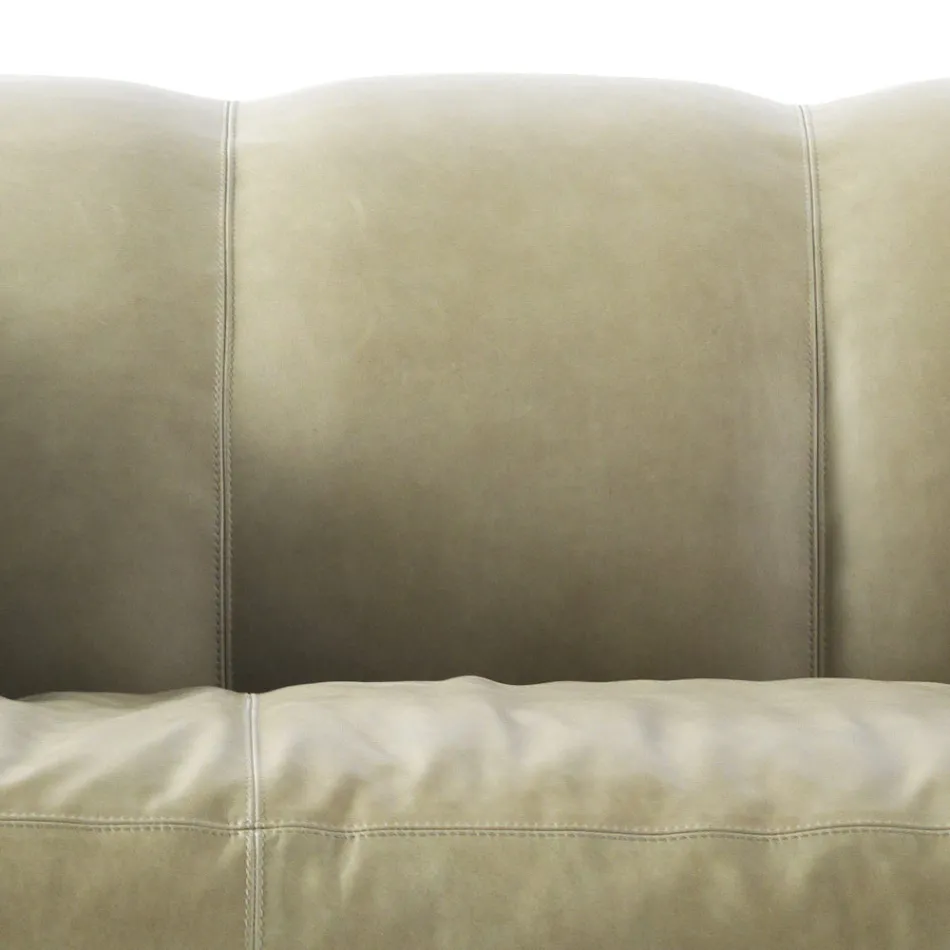 Design 3-sitsad stoppad soffa av Grilli Shell handgjord i Italien Viadurini