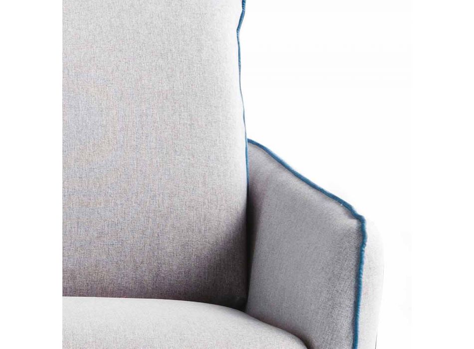 Två-sits soffa i modern design L.145 cm ekoläder / Erica-tyg