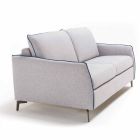 Två-sits soffa i modern design L.145 cm ekoläder / Erica-tyg Viadurini