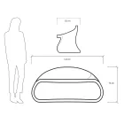 Tvåsits inomhus- eller utomhussoffa i polyeten Tillverkad i Italien - Dubbel Viadurini