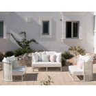 2-sits utomhus soffa i aluminium med lyxiga rep 3 ytor - Julie Viadurini