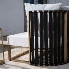2-sits utomhus soffa i aluminium med lyxiga rep 3 ytor - Julie Viadurini