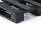 Vadderad tvåsitsig etnisk soffa i lapptyg och träfiber Viadurini