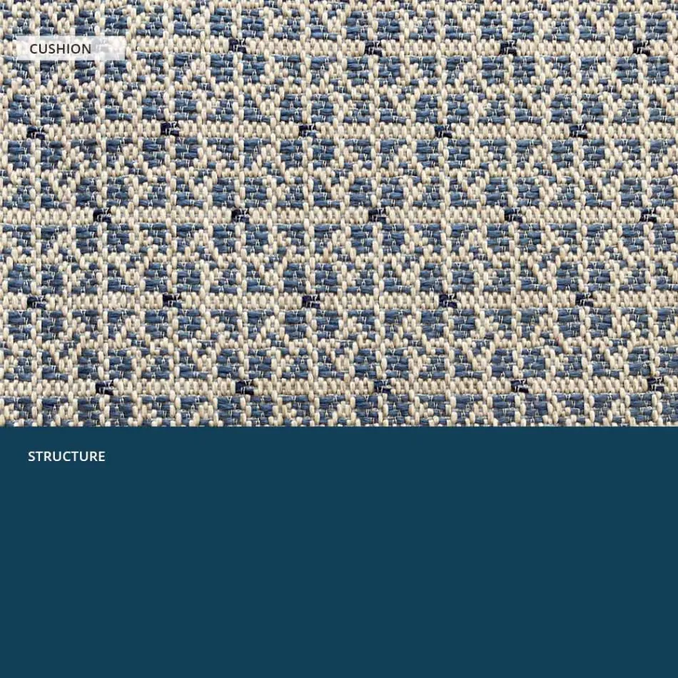 Metallsoffa för den moderna trädgården Hög kvalitet tillverkad i Italien - Karol Viadurini