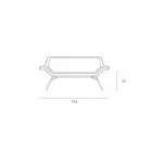 Gjord i Italien Cesare läder imitation läder väntande soffa Viadurini