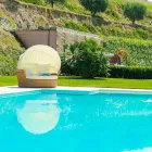 Soffa ö avkopplande trädgård med Hector gjorde vävning hand, modern design Viadurini