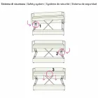 Design våningssäng soffa täckt i tillverkad i Italien tyg - Gretel Viadurini