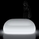 Utomhus ljus soffa med LED-ljus i polyeten Tillverkad i Italien - Ervin Viadurini