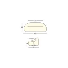 Utomhus ljus soffa med LED-ljus i polyeten Tillverkad i Italien - Ervin Viadurini